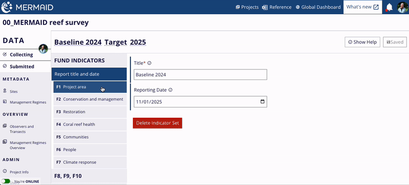 View the help text for each component indicator by clicking the 'i' icon next to each component indicator or the 